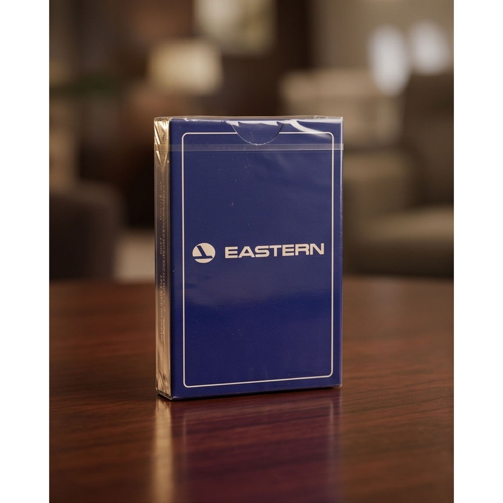 Eastern Airlines Vintage Playing Cards Bridge Size Blue Logo Factory Sealed